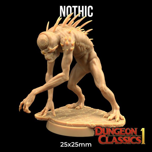 Nothic Dungeon Classics Monster | The Dragon Trappers Lodge | 32mm Scale | Miniature TTRPG Mini DnD Dungeons Dragons Wargame