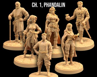 Phandalin Dragon of Icespire Peak DnD Miniatures | The Dragon Trappers Lodge | 32mm Scale | RPG Tabletop Mini DnD Dungeons and Dragons