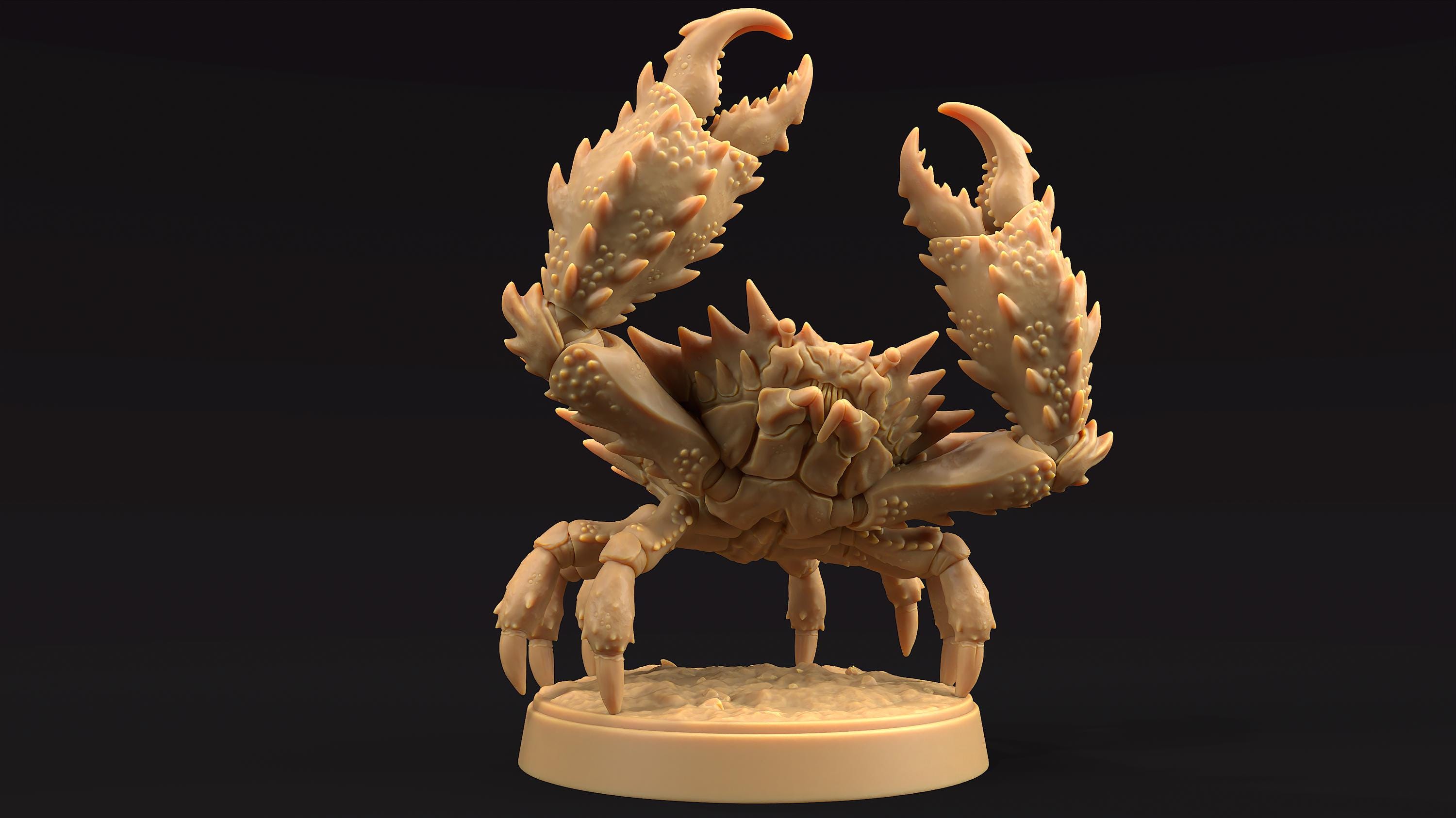 Giant Crab Dnd Mini Classic Dungeons and Dragons Miniature TTRPG