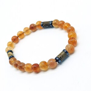 Men&#39;s Beaded Bracelet,Agate,Jasper,Hematite Natural Stone Bracelet 8mm,Gemstone Bracelet for Men,Stacking Bracelet,Gift for Him