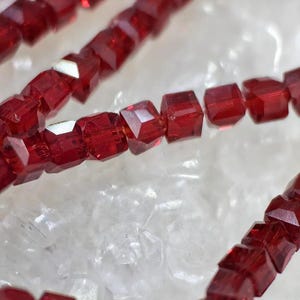 4mm Cube Cut Crystal Bead