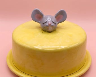 Vintage Cheese Dome Mid Century Cheese Plate Retro Kitchenware Whimsical Kitschy Kitchen Decor Hostess Gift Newlywed Housewarming Present