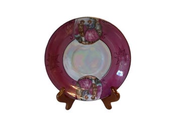 Vintage Del Coronado Nasco Japan Lusterware Porcelain Sauce/Plate Stamp 1950-1960