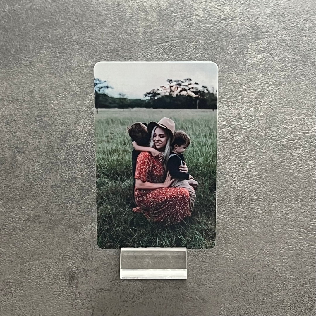 Personalized Double-sided Photo Card in Credit Card Format. Insert ...