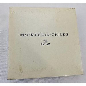 MacKenzie-Childs Set of 4 Collage Patchwork Cork Back Coasters Pink Polka Dot image 1