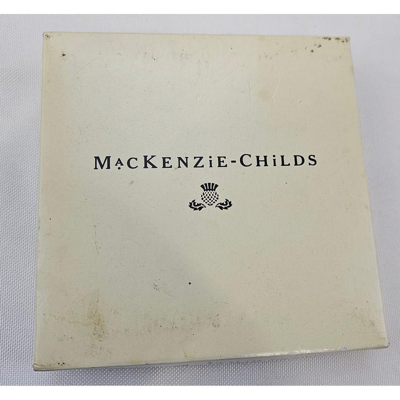 MacKenzie-Childs Set of 4 Collage Patchwork Cork Back Coasters Pink Polka Dot image 1