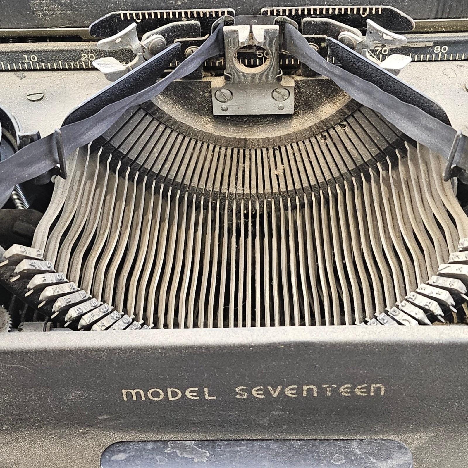 Vintage Remington Rand Model Seventeen Typewriter Black Works - Etsy