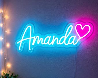 Letrero de neón LED personalizado para niños: Decoración de pared para dormitorios, Regalos para adolescentes, Regalos de cumpleaños para habitaciones de adolescentes