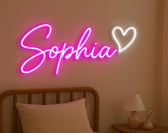 Custom Neon Name Sign: Personalized LED Wall Decor, Kids Room
