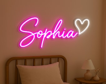 Custom LED Neon Name Sign kids: Dorm Wall Decor, Teenage gifts girl, Birthday gifts Teen Bedroom