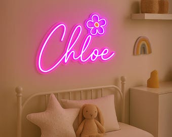 Custom Neon Name Sign: Personalized light up name Kids Room Decor