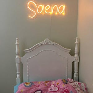 Letrero de neón personalizado con nombre para dormitorio: decoración LED personalizada para habitación infantil, regalos para adolescentes, decoración de dormitorio imagen 5