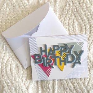 Carte d'anniversaire faite main personnalisée