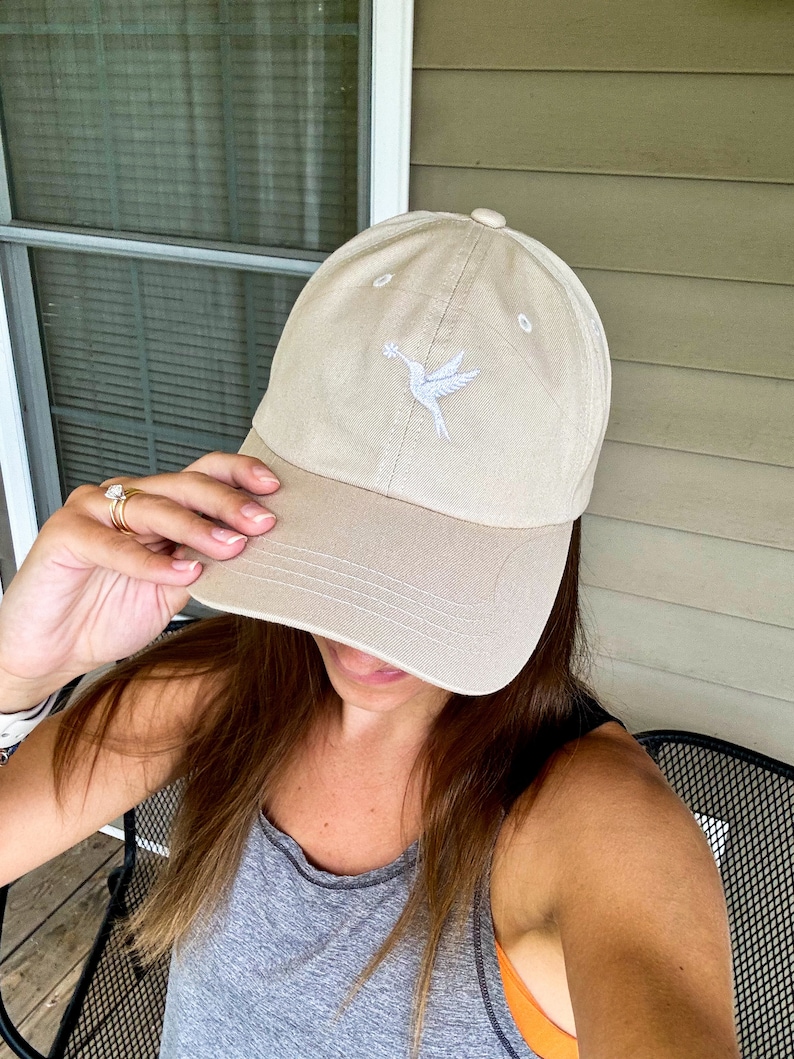 Embroidered Hummingbird Silhouette Hat - Etsy