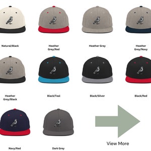 Mugwort Hummingbird Black Snapback Hat