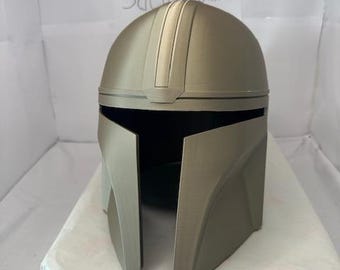 Máscara mandaloriana impresa en 3D (simple)