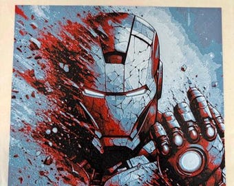 Retrato de Iron Man impreso en 3D