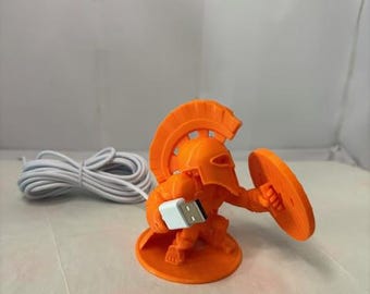 Soporte para cargador USB Spartan impreso en 3D