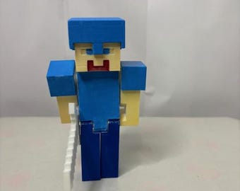 Personaje de Minecraft impreso en 3D (simple)