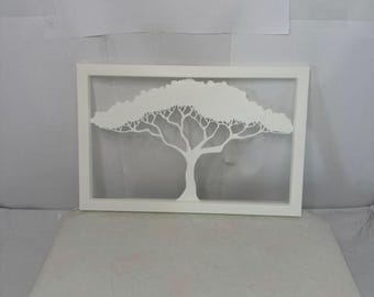 Imagen de árbol tropical impresa en 3D (simple)