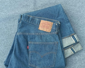 ヴィンテージ 70年代 リーバイス 501 レッドライン セルビッジ スタンプボタン No.6 W42 L33。