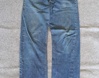 Jeans Levi's 501 Redline Selvedge vintage de los años 70 – Hechos en EE. UU., Botón n.° 6, Cintura 36