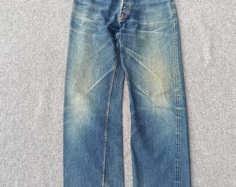 Vintage Junky Motomachi Yokonama Selvedge faded Denim Jeans.size 30