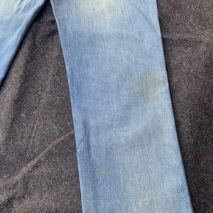 Pantalones vaqueros Wrangler de mezclilla azul estilo años 60 - Hechos en EE. UU. - Cremallera Scovill. Talla 32. imagen 12