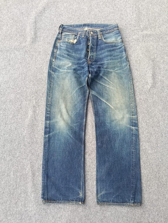 Buzz Rickson's, Vintage BUZZ RICKSONS Selvedge Denim WWII Laurel Leaf Button Jeans. Size 30