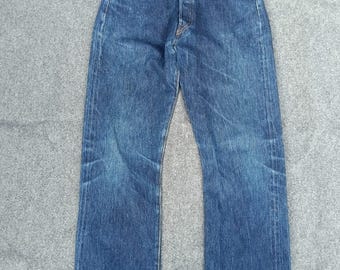 Vintage 90s Levi's S501xx big E selvedge redline made in USA.