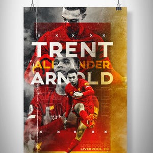 Trent Alexander Arnold Poster, TAA fan art, Trent Alexander Arnold Football Photo, Trent Alexander Arnold Printable, Birthday gift for fans