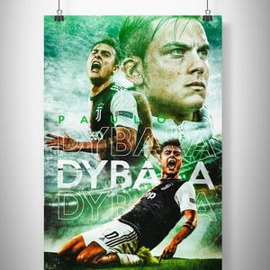 Paulo Dybala Poster, Argentina Paulo Dybala Fan Art, Juventus Football Minimalist Portrait, Dybala Soccer Photo, Roma Dybala Print, Birthday