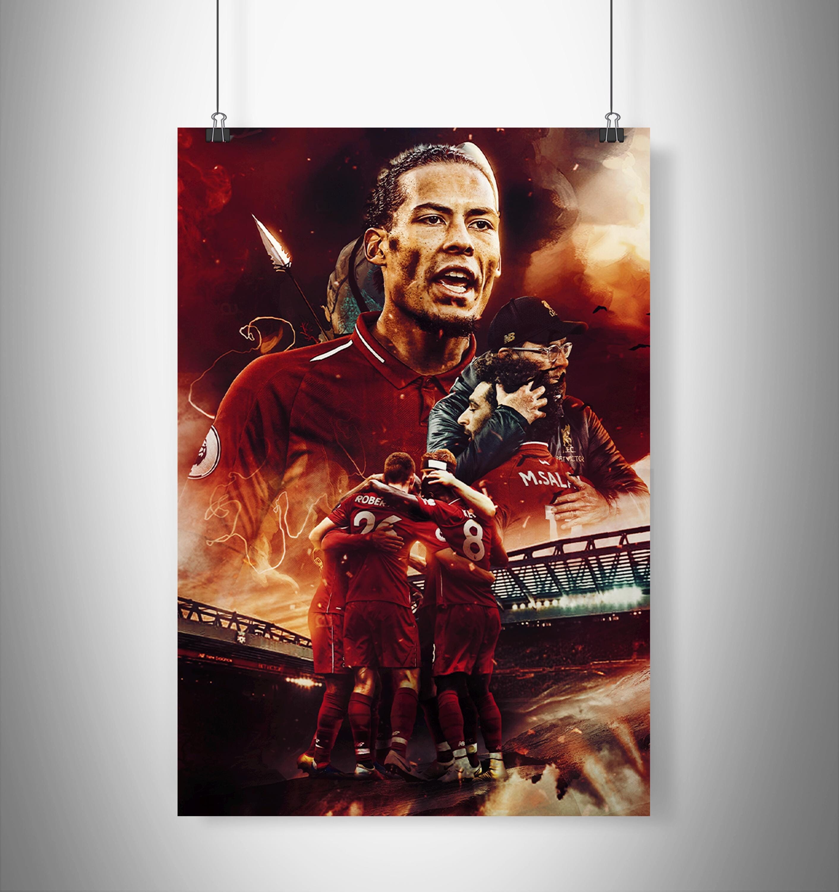 Liverpool FC Poster, Anfield Liverpool Photo, Football Minimalist Portrait, Soccer Vintage Art, Liverpool club printable , Birthday gifts