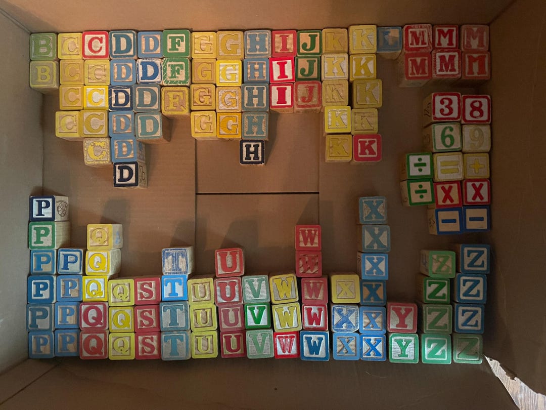 Alphabet blocks asda on sale