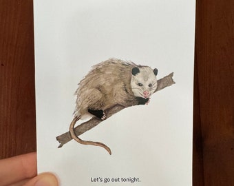Possum Greeting Card