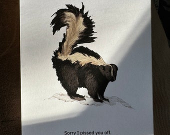 Skunk Greeting Card