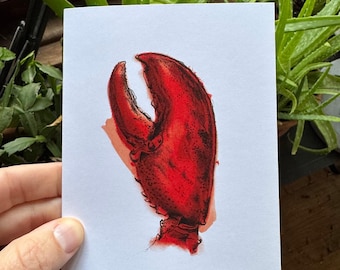 Lobster Claw Greeting Card
