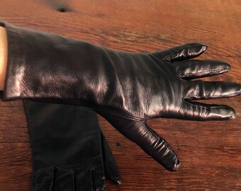 long silk evening gloves