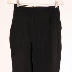40's Gabardine Black Trousers Vintage 1940's, 1950's, High Waist