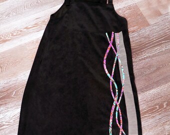 KOOS van den Akker Long Black Vintage Dress, Sun Dress, Overalls 1980's, 1990's