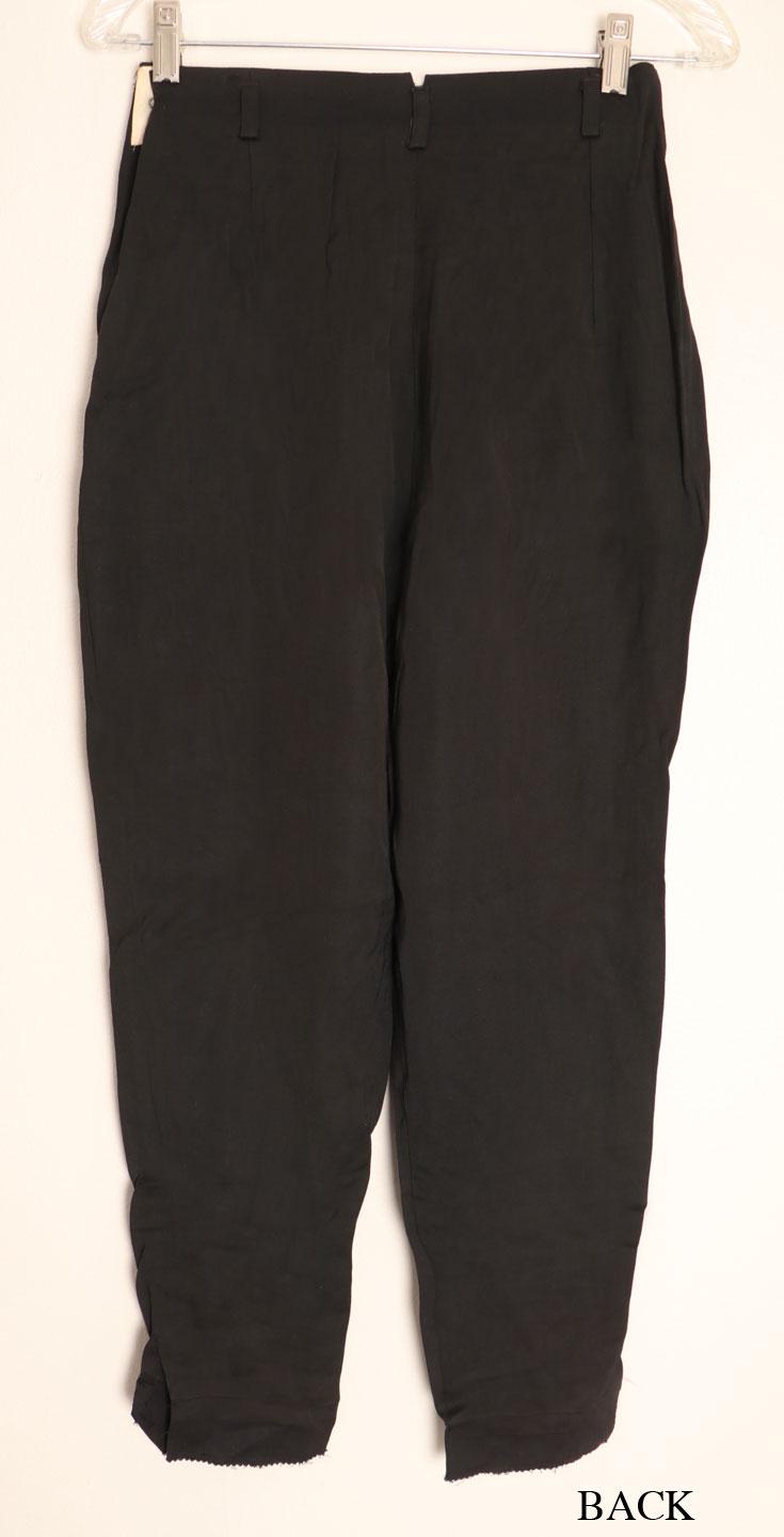 40's Gabardine Black Trousers Vintage 1940's, 1950's, High Waist