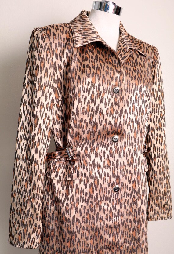 Alberto Makali Cache Leopard Print Coat Vintage, … - image 3