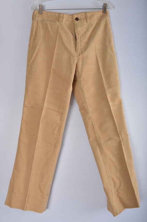 【80s】Euro Vintage Ferre Corduroy slacks CHEMIN DE FER Jeans Corduroy Pants Tan Beige Vintage 1970's