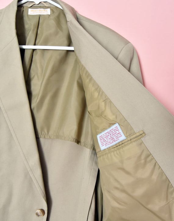 ジャケット・アウター 70s USA Vintage Brooks Brothers Set up Vintage BROOKS BROTHERS 44R Mens Khaki Sport Coat Jacket