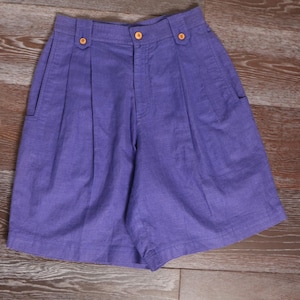 80s Linen Shorts - Etsy