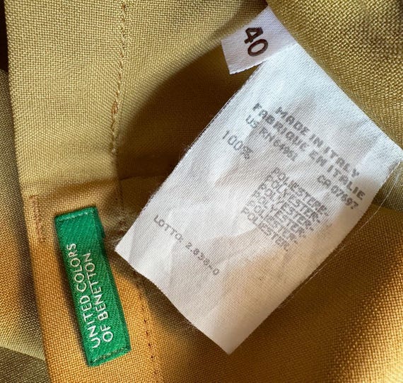 80's United Colors of BENETTON Pants, Womens 40 ITALY
