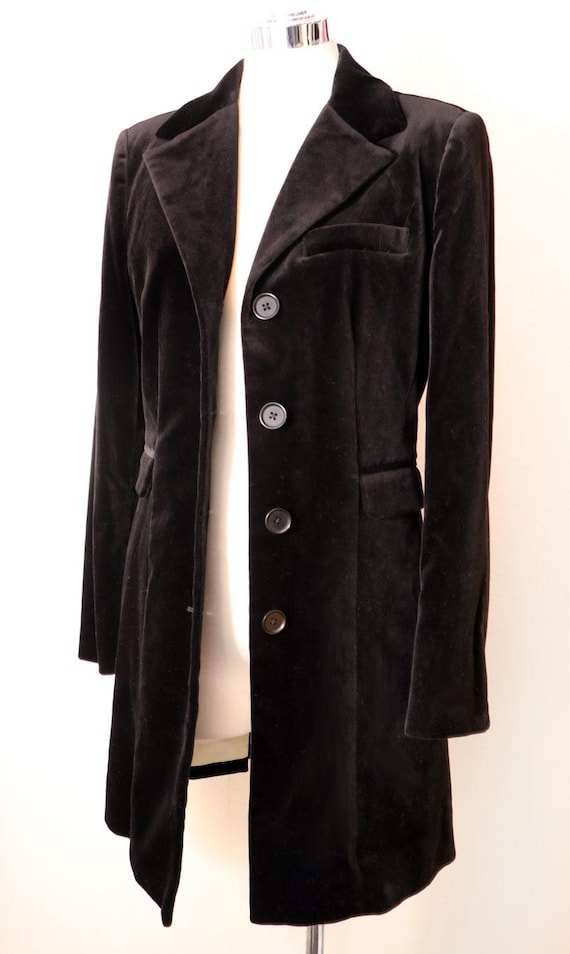 ジャケット・アウター vintage black power shoulder long coat High-end Long Handsome Leather Jacket Women's Spring Autumn