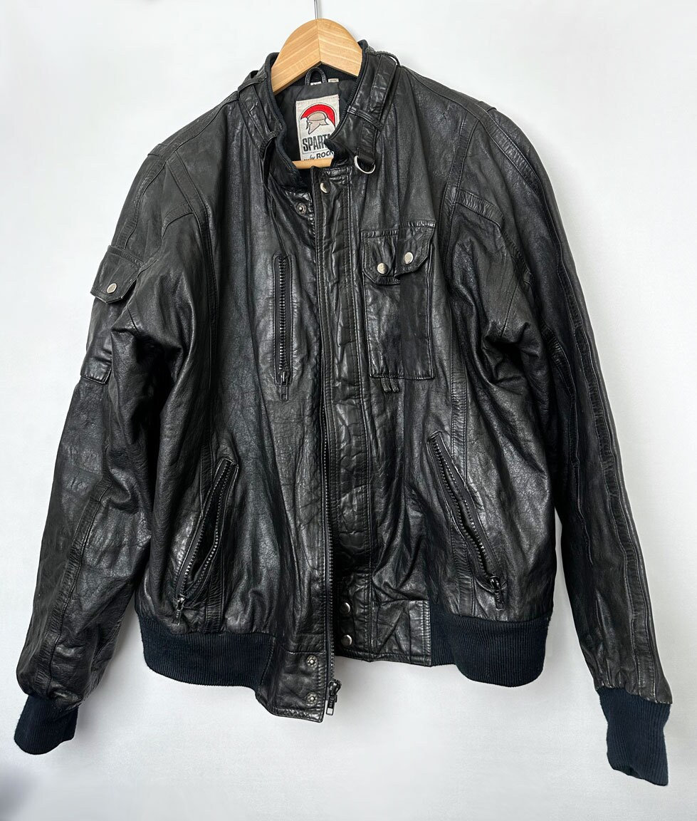 Rocky Leather Jacket - Etsy