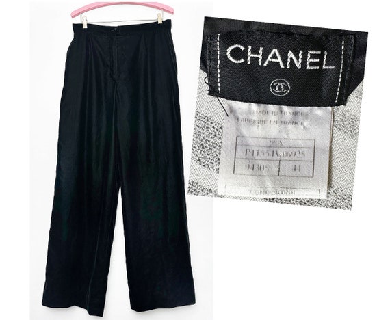 Chanel Vintage SS 1998 Runway Black Wool Crepe Rhinestone Chain Strap –  Amarcord Vintage Fashion