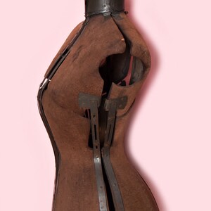 1800's Antique Corset Mannequin Metal Adjustable Small Wasp Waist Dress ...